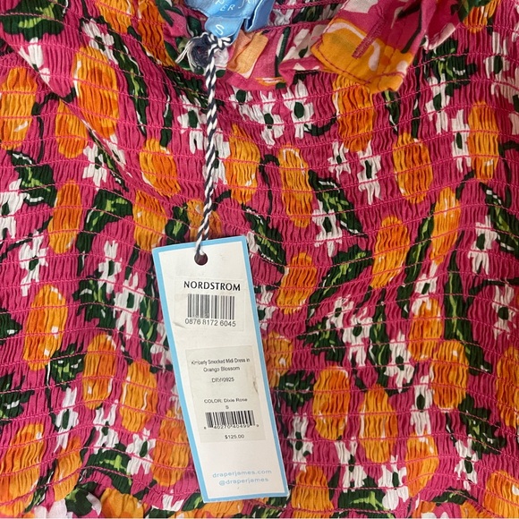 Draper James Midi Orange Blossom Taylor Dress 🍊NWT - Picture 7 of 7